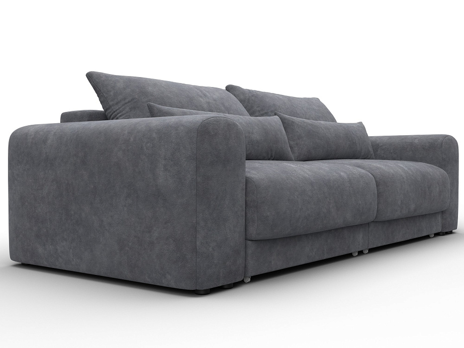 Диван прямой Лига-056 НПБ (brut 16 темно-серый)