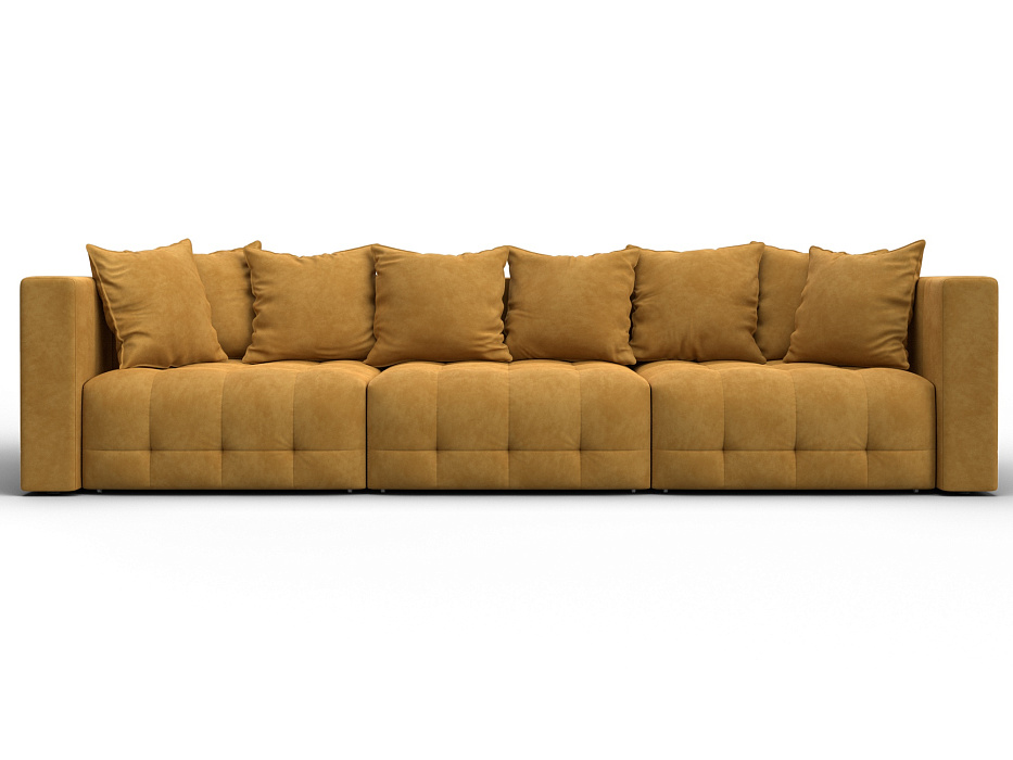 Диван прямой Лига-052 НПБ Лонг (brut 10 желтый)