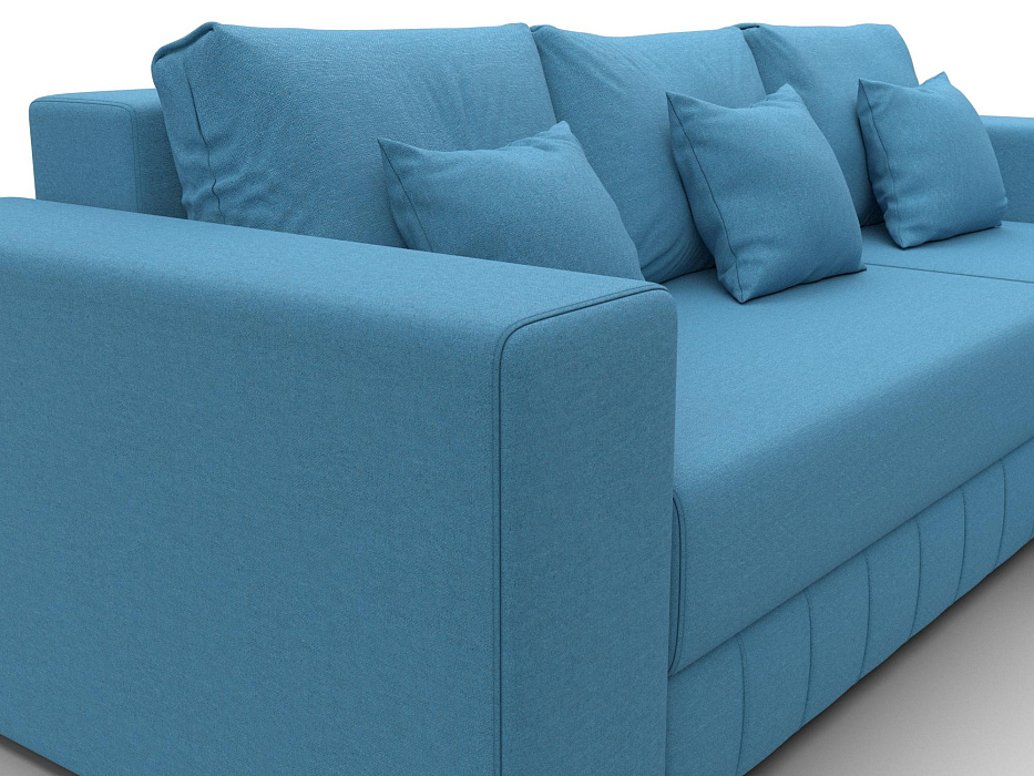 Диван угловой Лига-076 угол универсальный (амур 10 голубой)