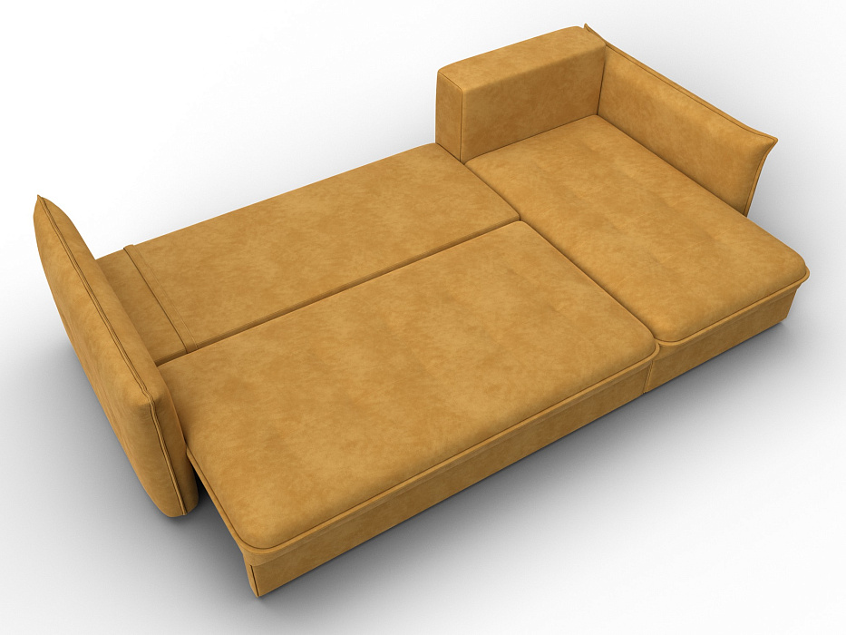 Диван угловой Лига-100 НПБ угол универсальный (brut 10 желтый)