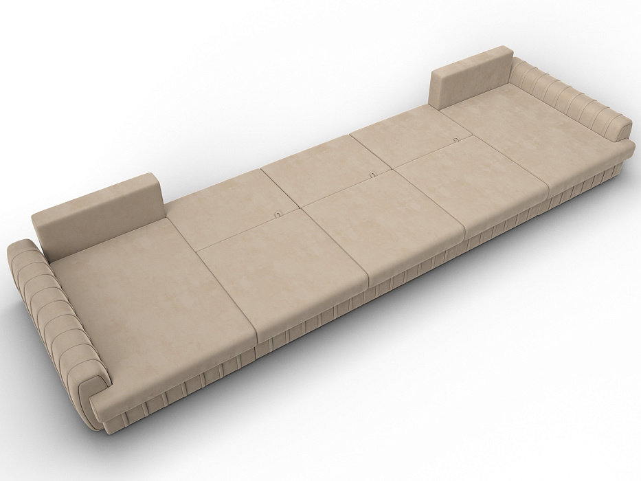 Диван П-образный Лига-057 НПБ МегаЛонг (seven 729 бежевый)