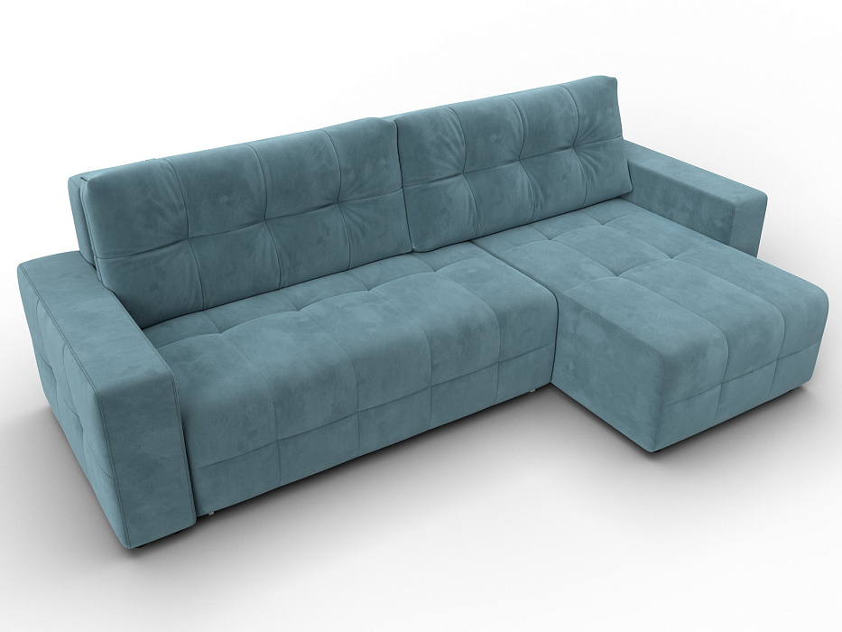 Диван угловой Лига-122 угол универсальный (seven 113 бирюзовый)