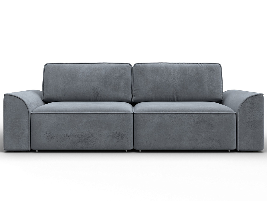 Диван прямой Лига-048 НПБ (tower 10 серый)