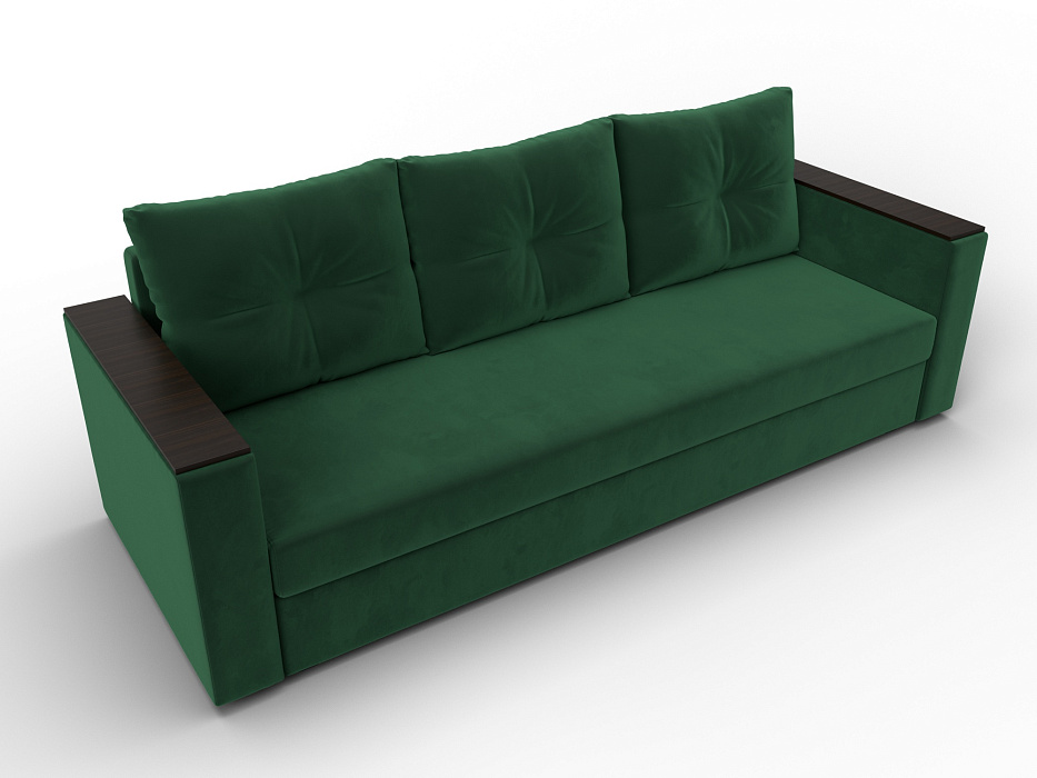 Диван прямой Атланта без стола (seven 626 зеленый)