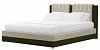 Интерьерная кровать Камилла 160 (бежевый\зеленый цвет)