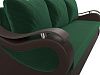 Прямой диван Меркурий Лайт (зеленый\коричневый цвет)