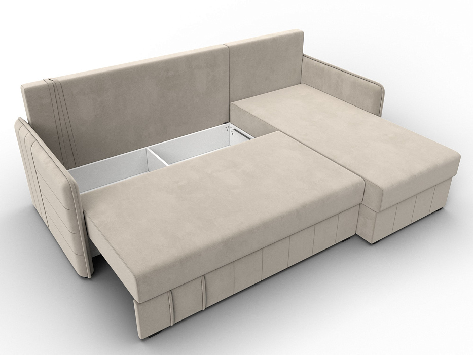 Диван угловой Слим угол универсальный (бежевый)