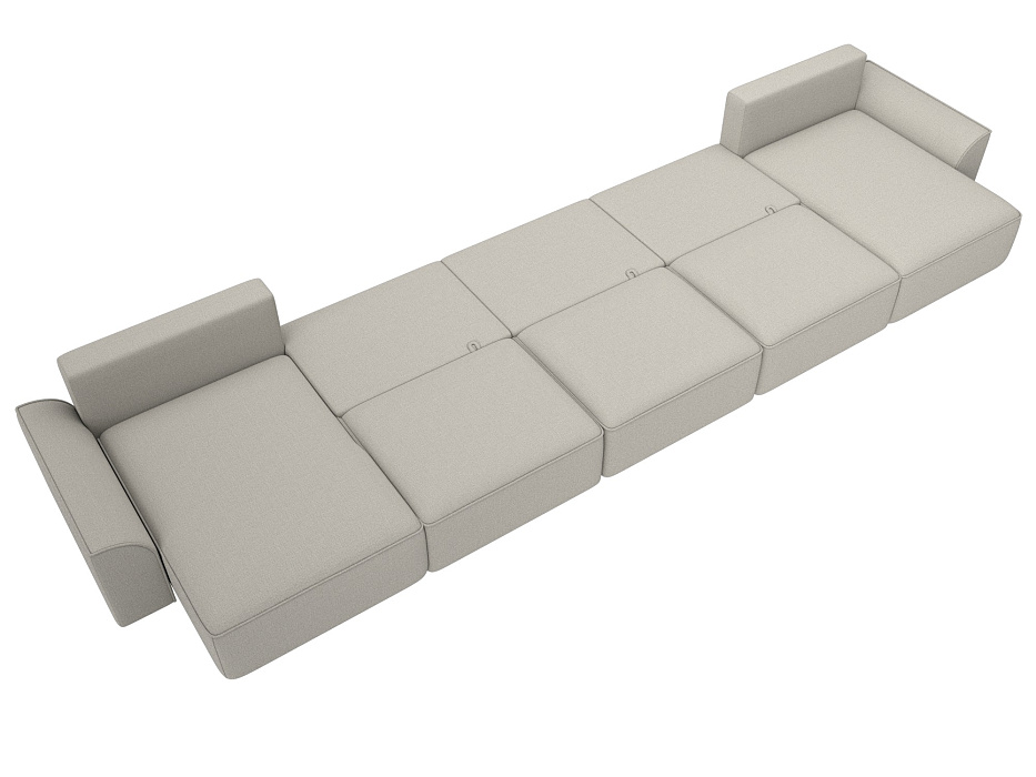 Диван П-образный Лига-048 НПБ МегаЛонг (амур 02 бежевый) Диван П-образный Лига-048 НПБ МегаЛонг (амур 02 бежевый)