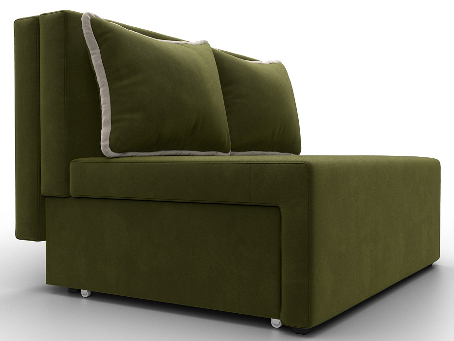 Диван прямой Лагуна (зеленый;бежевый)