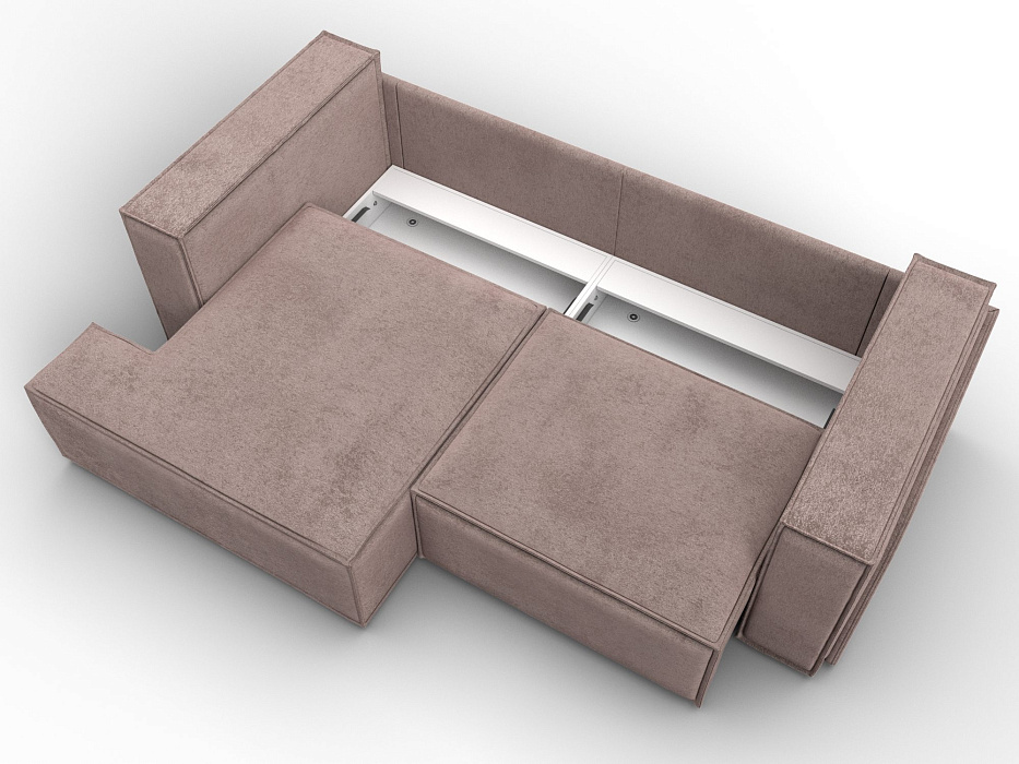 Диван угловой Лига-061 угол левый (tower 05 бежевый)