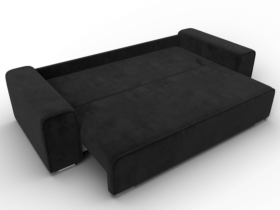 Диван прямой Лига-029 (черный)