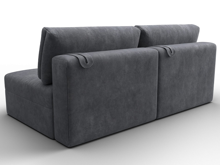 Диван прямой модульный Лига-060 НПБ (brut 16 темно-серый)