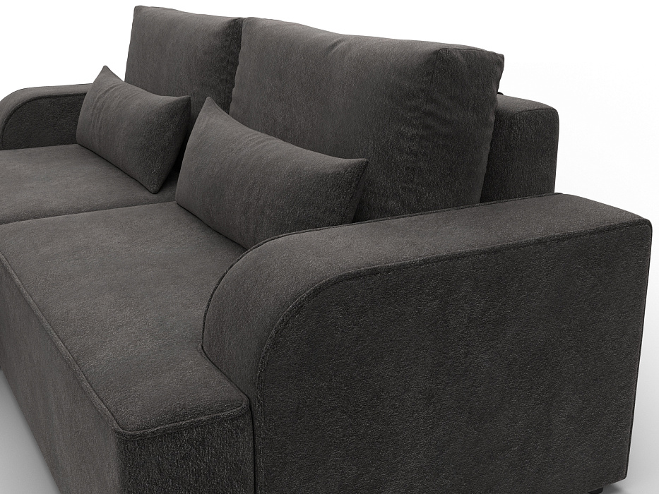 Диван угловой Лига-120 угол левый (laim 10 темно-коричневый)