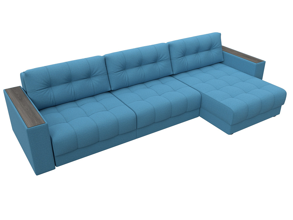 Диван угловой с декором Лига-049 НПБ Лонг (амур 10 голубой) Диван угловой с декором Лига-049 НПБ Лонг (амур 10 голубой)