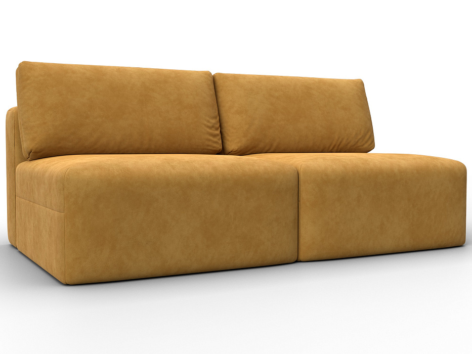 Диван прямой модульный Лига-060 НПБ (brut 10 желтый)