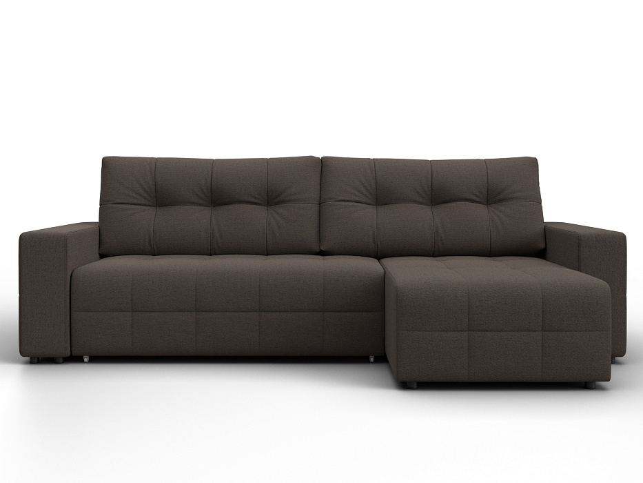 Диван угловой Лига-122 угол универсальный (амур 05 коричневый)