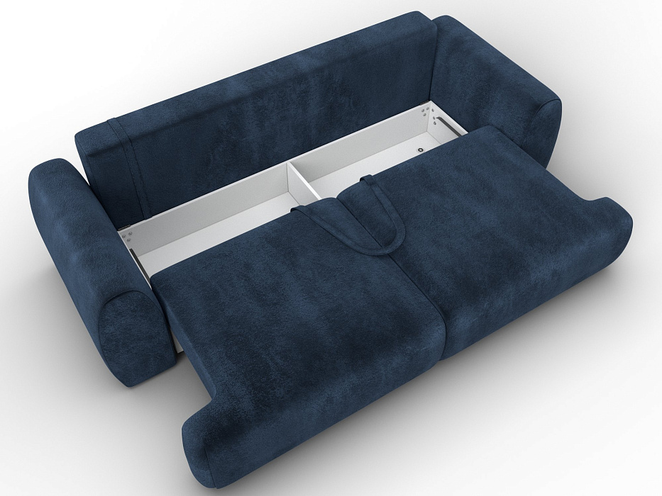 Диван прямой Лига-115 НПБ (tower 13 синий)