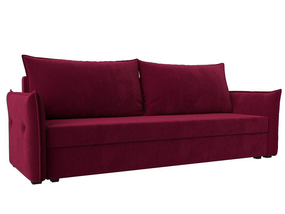 Прямой диван Лига-004 (бордовый цвет)