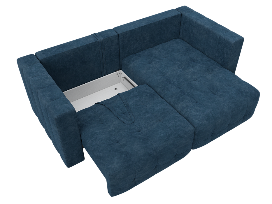 Диван угловой Лига-052 НПБ угол универсальный (brut 11 синий)