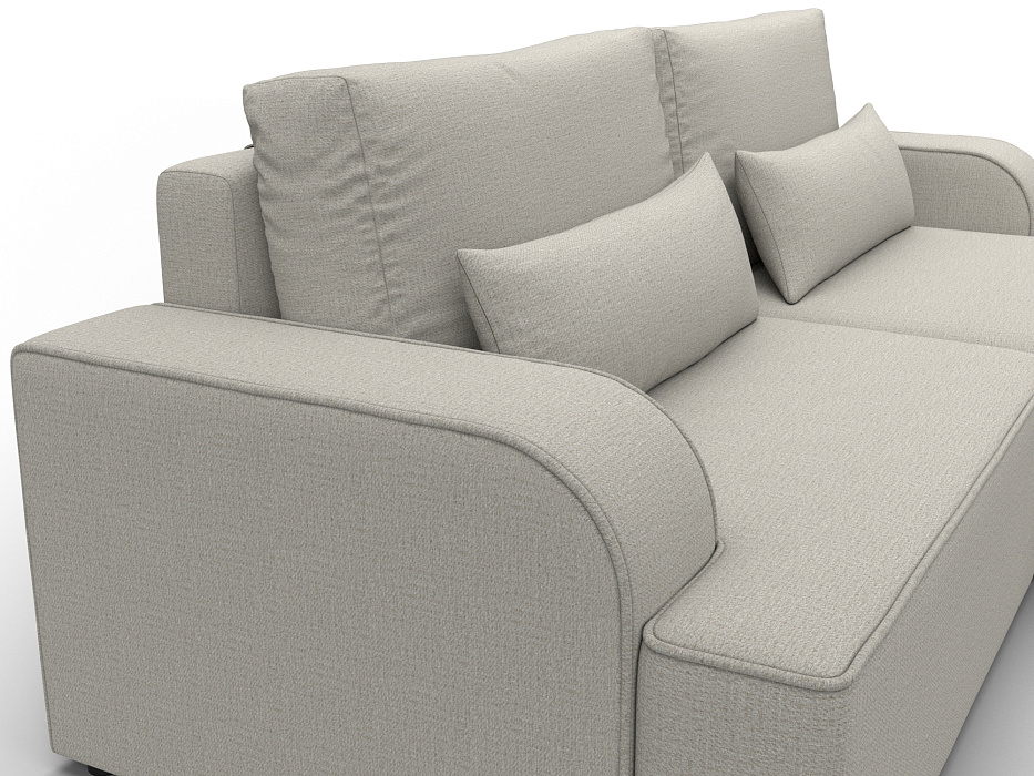 Диван угловой Лига-120 угол правый (амур 02 бежевый)