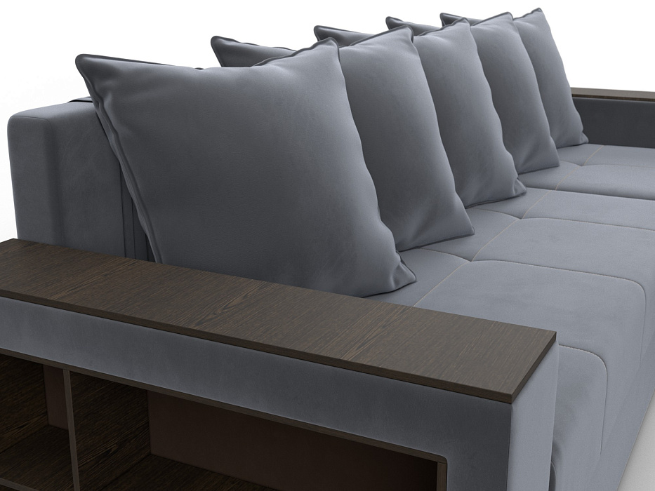 Диван угловой Дубай Лайт угол универсальный (seven 17 серый)