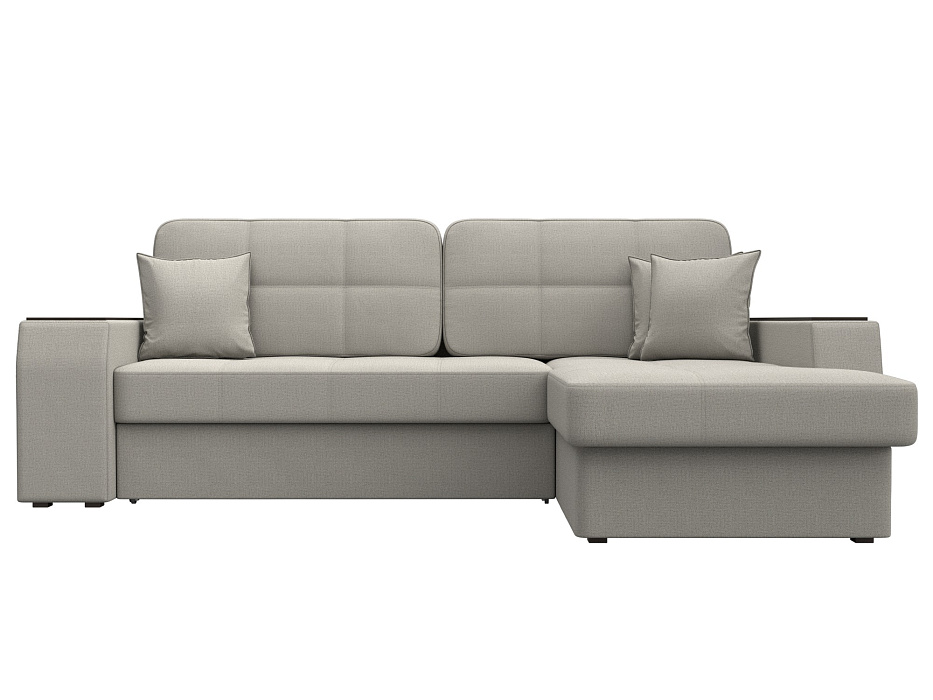 Диван угловой Брюссель правый угол (амур 02 бежевый)