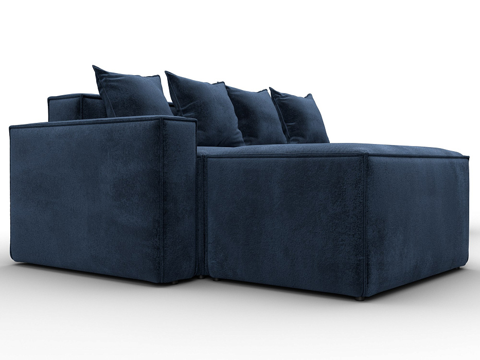 Диван угловой модульный Лига-063 угол левый (tower 13 синий)