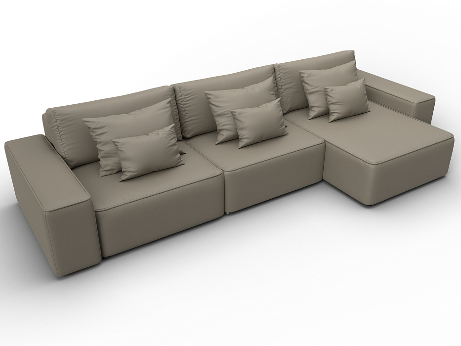 Диван угловой Лига-074 угол универсальный (grifon 04 бежевый)