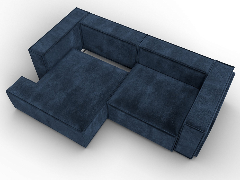 Диван угловой Лига-061 угол левый (brut 11 синий)