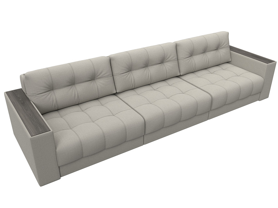 Диван прямой с декором Лига-049 НПБ Лонг (амур 02 бежевый) Диван прямой с декором Лига-049 НПБ Лонг (амур 02 бежевый)