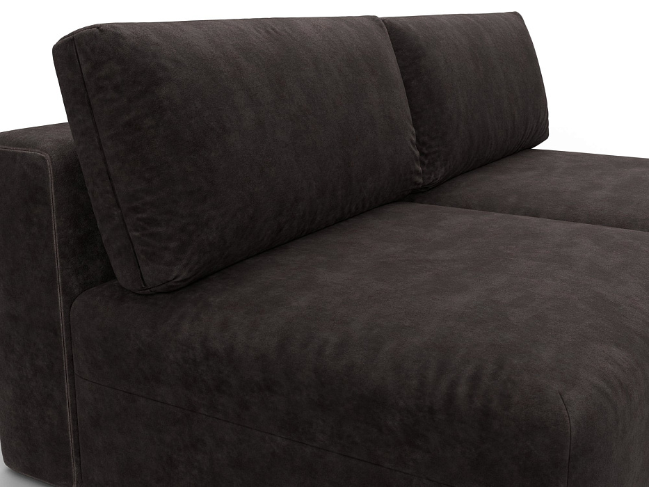 Диван прямой модульный Лига-060 НПБ (brut 17 коричневый)