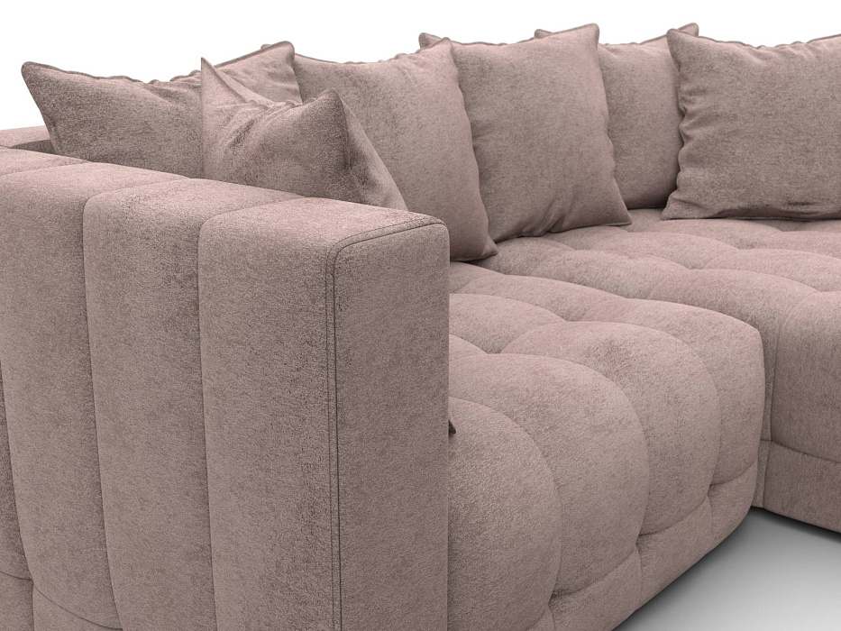 Диван угловой Лига-052 НПБ угол универсальный (tower 05 бежевый)