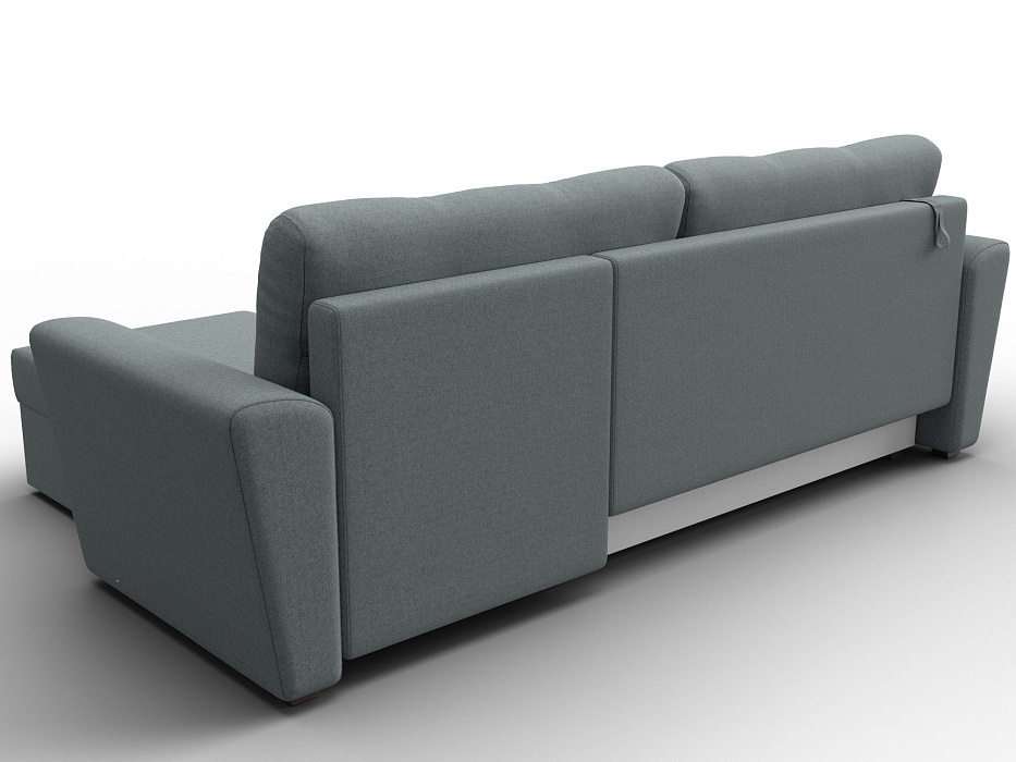 Диван угловой Амстердам Лайт правый угол (амур 07 серый)