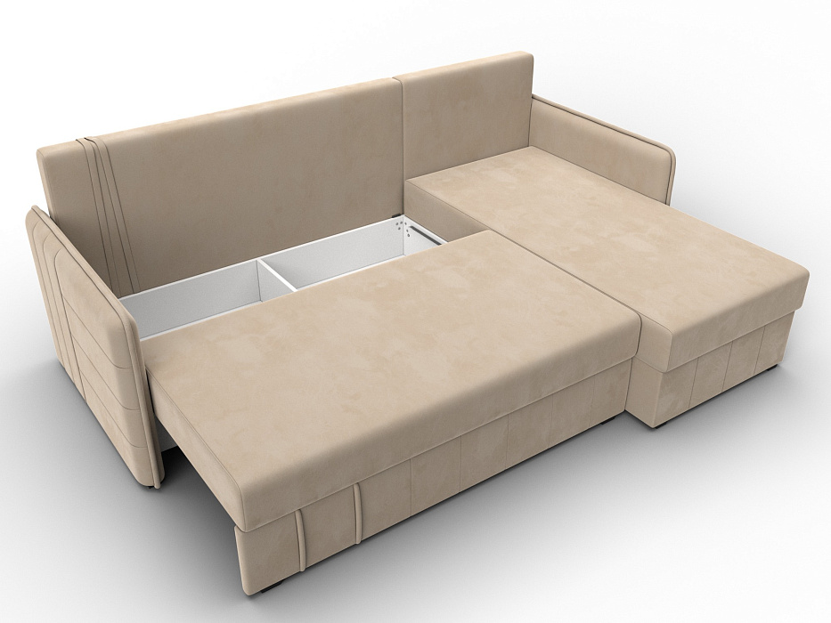 Диван угловой Слим угол универсальный (бежевый)