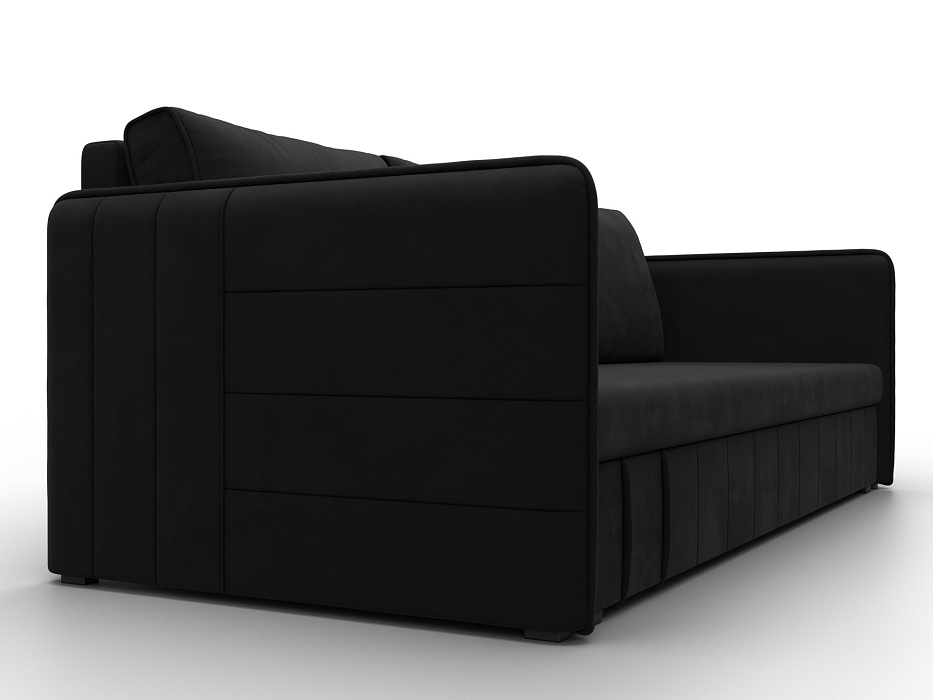 Диван прямой Слим (черный)