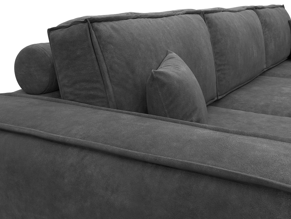 Диван прямой Лига-081 НПБ Лонг (brut 16 темно-серый)