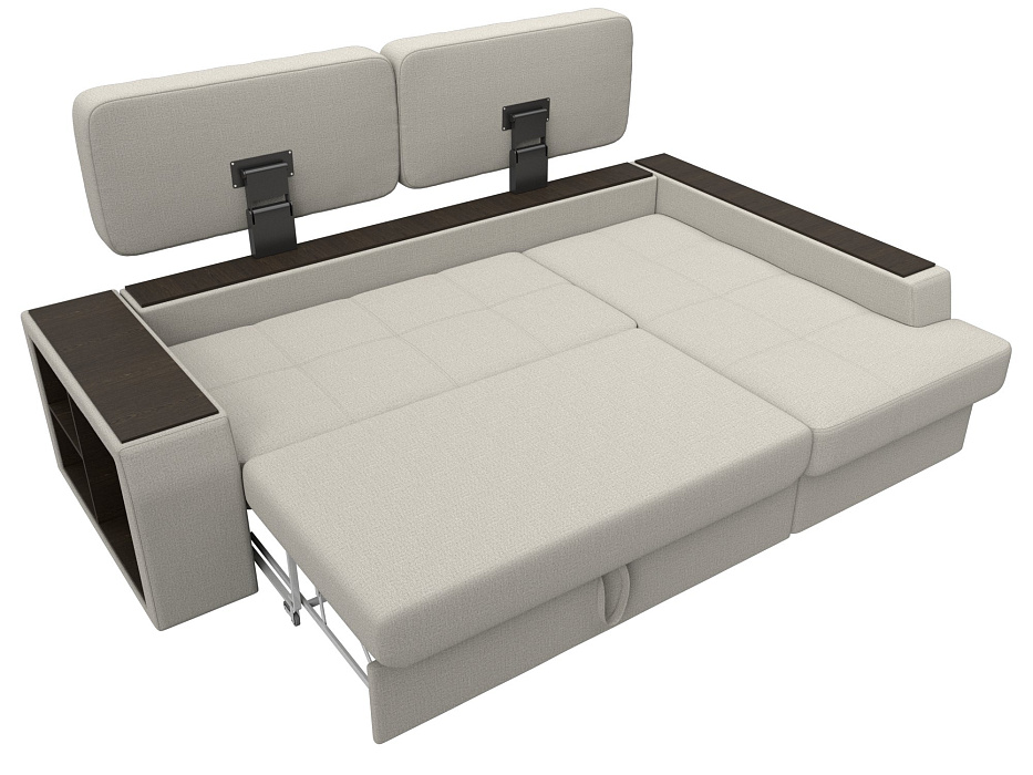 Диван угловой Брюссель правый угол (амур 02 бежевый)