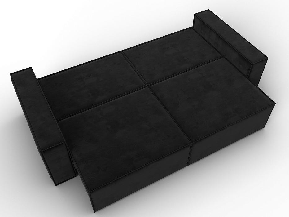 Диван прямой Куба (seven 35 черный)