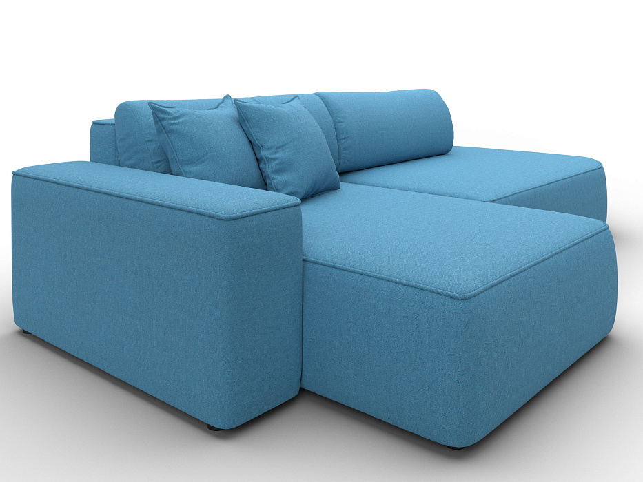 Диван угловой Лига-065 БП угол левый (амур 10 голубой)