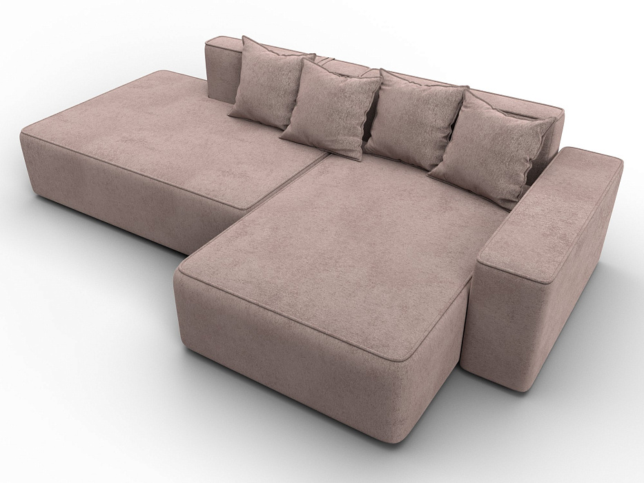 Диван угловой Лига-079 угол правый (tower 05 бежевый)