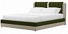 Интерьерная кровать Камилла 160 (зеленый\бежевый)