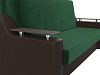 Прямой диван аккордеон Сенатор 140 (зеленый\коричневый)