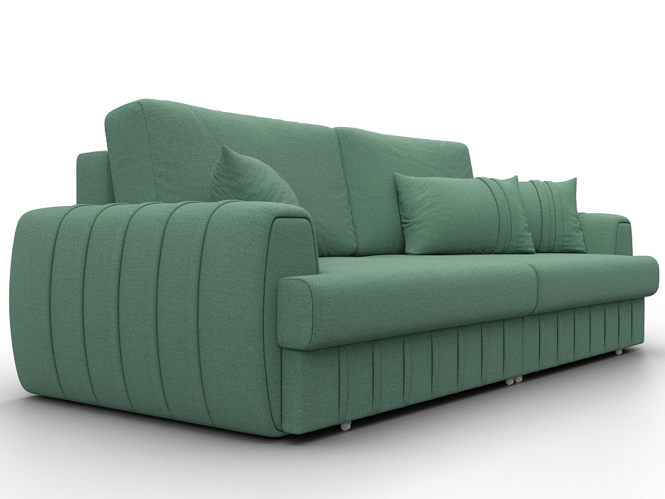 Диван прямой Лига-057 НПБ (амур 11 зеленый)