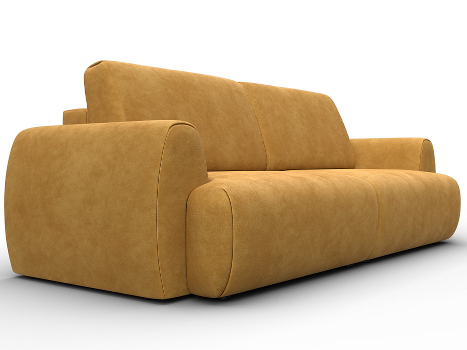 Диван прямой Лига-115 НПБ (brut 10 желтый)