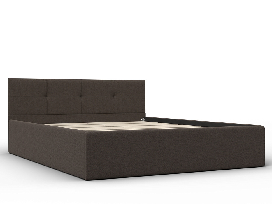 Кровать двухспальная Лига-127 (160) (амур 05 коричневый)