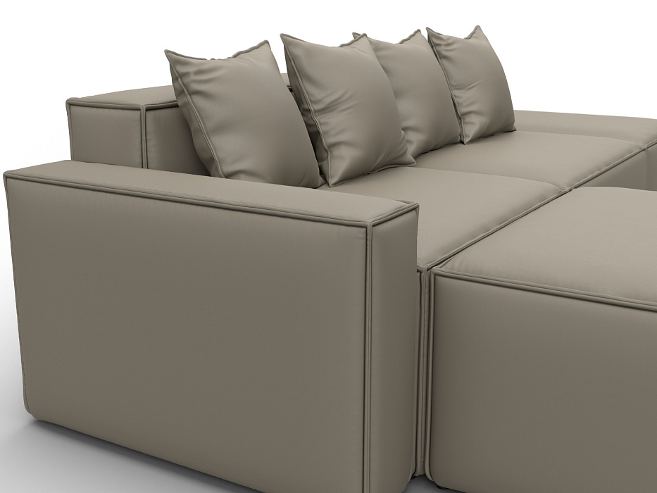 Диван угловой модульный Лига-063 угол левый (grifon 04 бежевый)