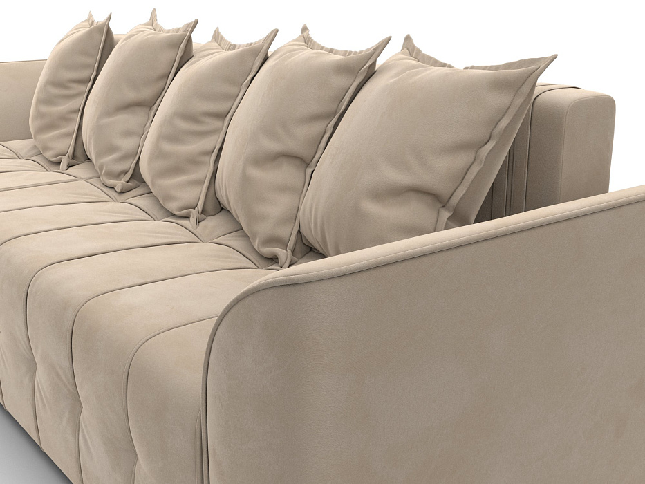 Диван угловой Лига-113 угол левый (seven 729 бежевый)