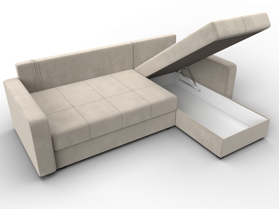 Диван угловой Ливерпуль Лайт правый угол (бежевый)