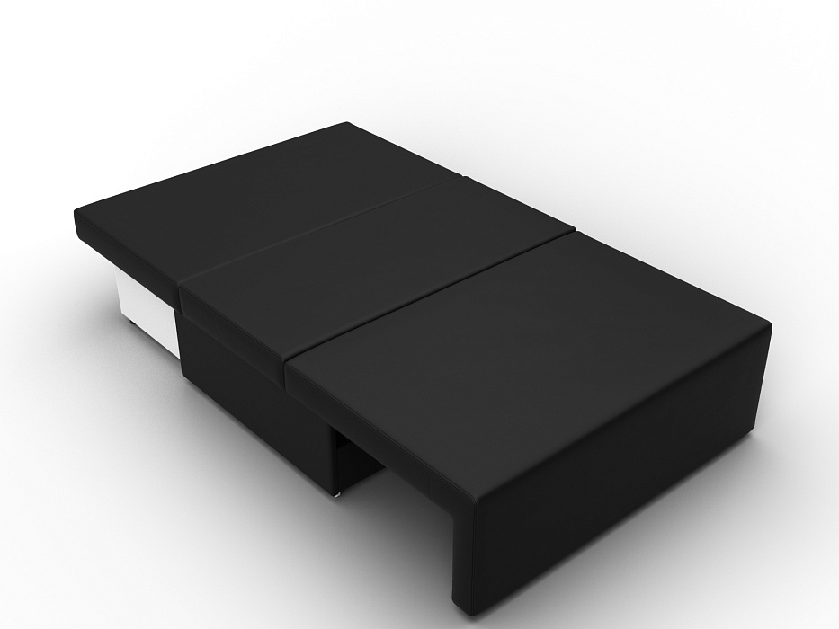 Диван прямой Лагуна (черный;белый)