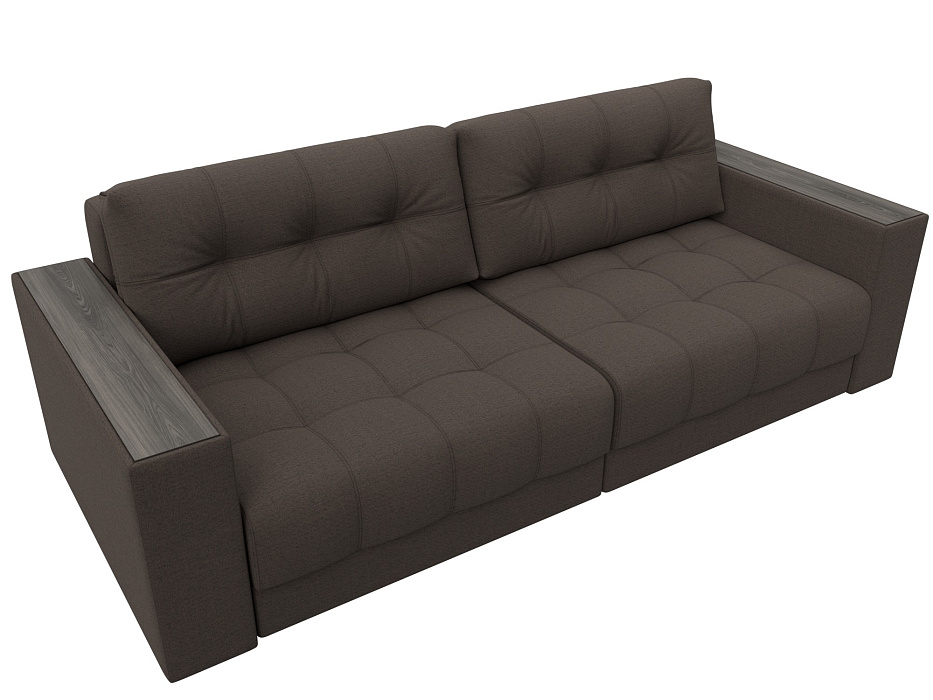 Диван прямой с декором Лига-049 НПБ (амур 05 коричневый) Диван прямой с декором Лига-049 НПБ (амур 05 коричневый)